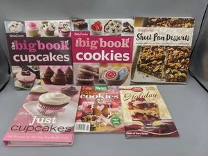 Menge 6 Betty Crocker Kochbücher Backen Kekse Cupcakes Desserts Urlaub - Bild 1 von 7