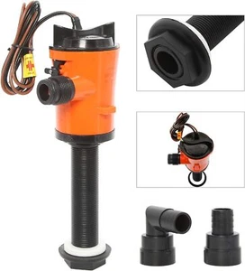 12V DC 800GPH Livewell Baitwell Aerator Pump Boat Submersible Bilge Pump - Picture 1 of 9