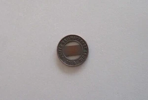 St. Louis 1919 United Railway Company Transit Token Circulated - Picture 1 of 2