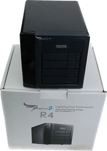 Promise Pegasus2 R4 16TB 4-Bay RAID 0 1 5 10 Storage Thunderbolt 2 Caddy 4x 4TB - Picture 1 of 12