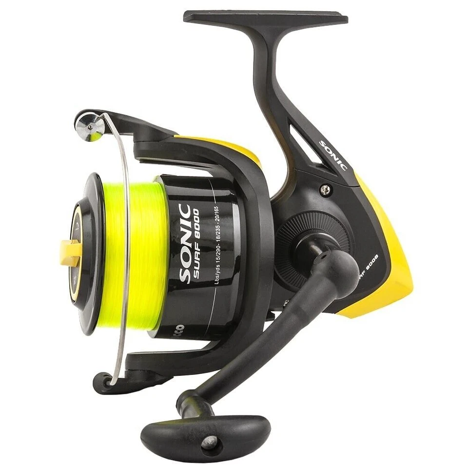 Trabucco Sonic XS Surf 8000 Mulinello Surfcasting - Nero/Giallo