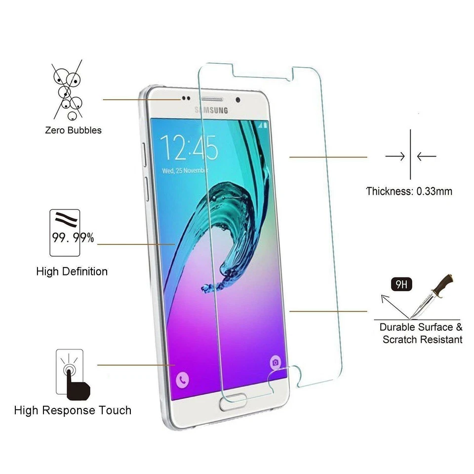 For Samsung Galaxy Grand Prime Plus G532 Tempered Glass Screen Guard (Pack Of 5) - Image 1 of 1