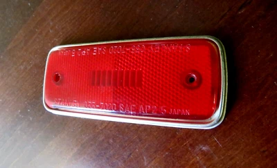 Original 1976-1977-1978-1979-1980-1981 Honda Accord Rear Side Marker & Bezel-US - Image 1 of 3