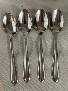 Lotto 4 Cucchiai Zuppa Grandi Hampton Argentieri Inox Elegante Anastasia 193 - Foto 1 di 9