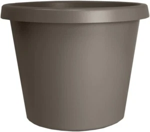 The HC Companies 6 Inch Round Prima Planter - Small Plastic 6", Cappuccino - Picture 1 of 7