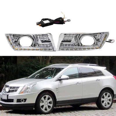 Luces de circulación diurna LED DRL luces antiniebla intermitentes para Cadillac SRX 2010-2016 Foto 1 de 4