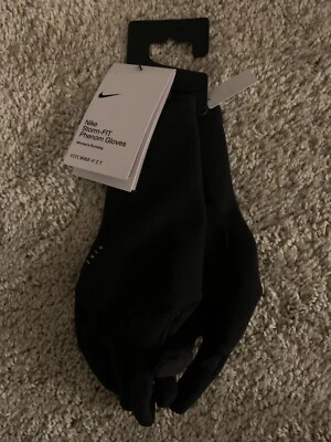 Nike Dri-Fit Storm Fit Phenom Running Gloves Black Women’s NWT $50 Sizes - Image 1 of 3