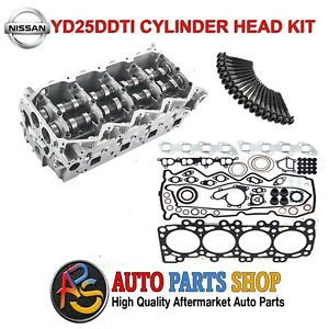 Complete Cylinder Head Kit fits Nissan YD25 2.5L Diesel-Navara & Pathfinder
