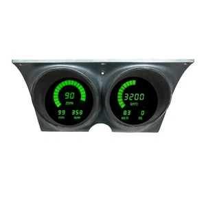 1967-1968 Camaro/Firebird GREEN LED'S Digital Replacement Panel Made In USA - Picture 1 of 15