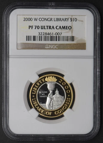 2000-W Gold $10 Library of Congress NGC PF  70 Ultra Cameo -COINGIANTS0 Cover