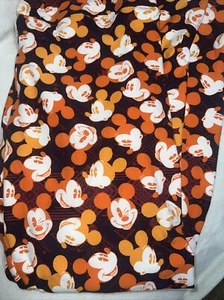 Lularoe TC2 Tall Curvy Leggings Orange White Aztec Mickey Mouse 18-22 Plus 🦄 - Picture 1 of 10