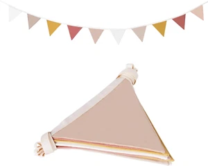 3.93 Feet Triangle Flag Banner Bunting Pennant for Kids Teepee Tent,Party and Ro - Picture 1 of 9