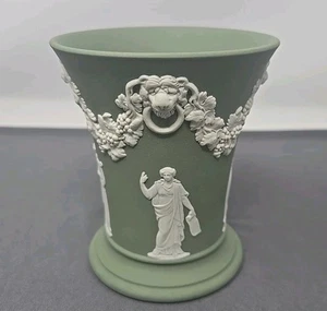 Salbeigrün Wedgwood Posy Topf 1973 3 7/8" vier Musen - Bild 1 von 11