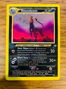 Houndoom (8/64) Holo Neo Revelation Set Pokemon Karte! SCHNELLER & KOSTENLOSER VERSAND! - Bild 1 von 7