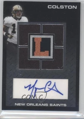 2008 Topps Letterman Auto Quad Relics /25 Marques Colston #AQR-MC Auto - Image 1 of 2