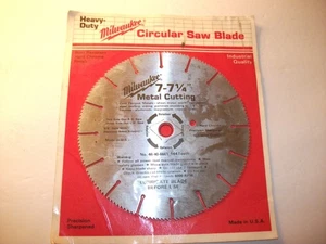 Milwaukee Metal Cutting Circular Saw Blade 7-7-1/4" / #48-40-6661 - 144 Teeth - Picture 1 of 5