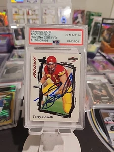 1995 Pinnacle Score #246 Tony Boselli RC Auto PSA/DNA 10 GEM MT - Picture 1 of 2