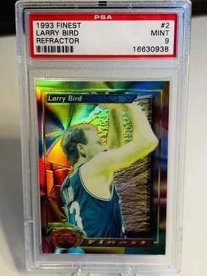 Topps Finest 1993-94 - Larry Bird #2 refractor PSA 9 Foto 1 de 2