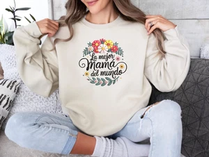 La Mejor Mama del Mundo Costume Custom Embroidered Sweatshirt/Hoodie - Picture 1 of 3