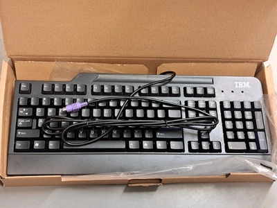 IBM Lenovo Preferred Pro Full Size PS2 Wired Keyboard  Model KB-0025  Pn:89P8300 - Image 1 of 4
