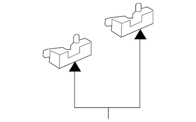 Подлинный 2007-2018 Acura RDX - зажим A молдинг для крыши (натуральный) 91572-STK-A01 - Изображение 1 из 2
