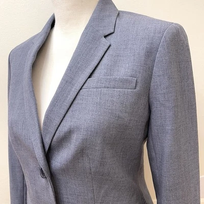 Chaqueta Blazer Banana Republic Mujer Manga Larga Azul Talla 2 Foto 1 de 4