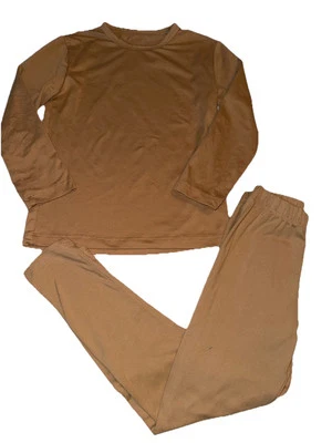 Conjunto de pijama tostado XS para niñas (pequeñas manchas en las piernas) suave Foto 1 de 4