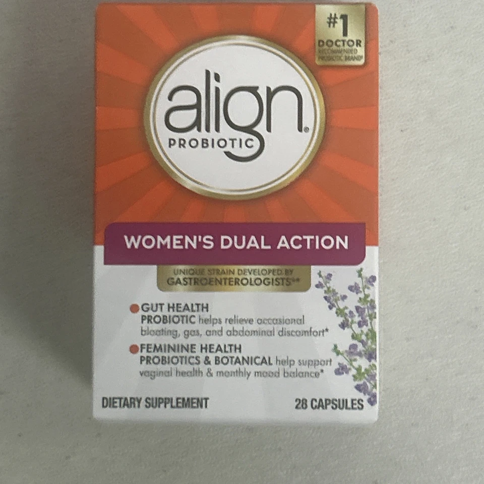 Align Probiotic Women's Dual Action ~ 28 Capsules ~ EXP 6/26 ~ FAST SHIP~ SEALED - Image 1 of 1