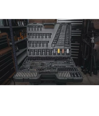 Halfords Advanced 200 Piece Socket and Ratchet Spanner Set Limited Black Edition - Image 1 of 3