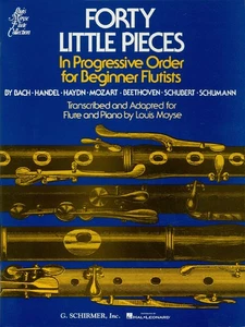 Forty Little Pieces Flute & Piano Sheet Music 38 Classical Songs Book - Picture 1 of 1