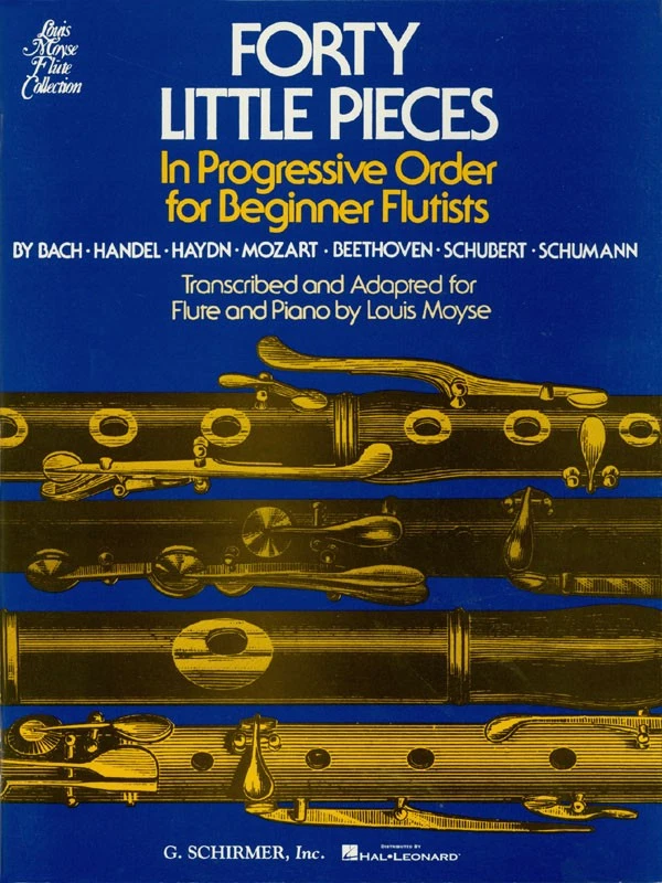 Forty Little Pieces Flute & Piano Sheet Music 38 Classical Songs Book - Image 1 of 1