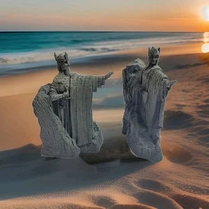 Weta Sideshow 2002 Lord of The Rings Gates of Argonath Bookends Mary MacLachlan - Picture 1 of 12