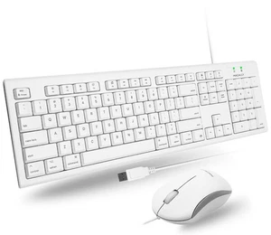 Macally Full Size USB Keyboard and Optical USB Mouse Combo for Mac - (QKEYCOMBO) - Picture 1 of 8