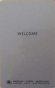Hilton of the Americas Silver Old Style Hotel Room KEY CARD “Welcome” - Picture 1 of 1