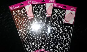 3 PACKUNGEN Jolee's Boutique Bling KLAR KLEIN Alphas Scrapbooking ALPHABET 94 STCK. - Bild 1 von 3