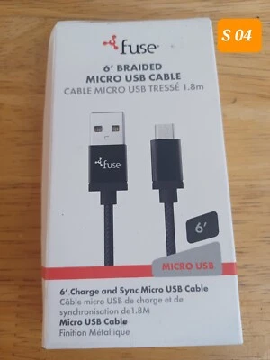 Fuse 7941 Micro to USB Charge and Sync Cable 6 ft. Black - Image 1 of 2
