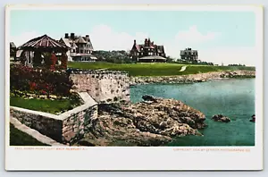 Postcard Ochre Point, Cliff Walk, Newport, RI Rhode Island - 1904 Antique - Picture 1 of 4
