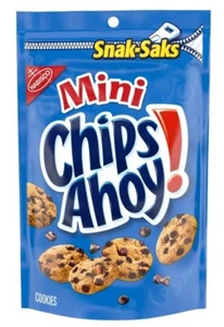 2x NABISCO Chips Ahoy Mini Chocolate Chip Cookies Snak Saks 8 oz Bag - 2 PACK - Picture 1 of 1