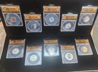 2018-S 50th Anniversary Silver Reverse Proof 10 coin Set RP70 ANACS - #52 of 150 - Image 1 of 4