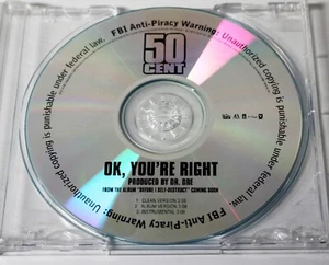 50 CENT "OK, You're Right" RARE PROMO ONLY MAXI CD DR. DRE 3 Mixes w/ Instrumentl - Bild 1 von 2