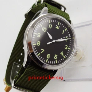 42MM Military Men Automatic Watch Miyota ST Movement Nylon Strap Sapphire Glass - Picture 1 of 3