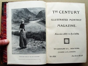 1885 CENTURY MAGAZINE VOL 9 American Civil War Mark Twain Henry James HB VGC - Imagen 1 de 17
