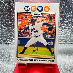 2008 Topps Baseball #49 Orlando Hernandez Gold Foil - Foto 1 di 2