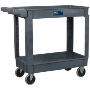 Sealey Heavy Duty 2 Shelf Composite Trolley Grey - Picture 1 of 6