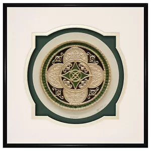 Keltischer Ring des Wohlstands - Gusspapier - Keltischer Segen - irische/schottische Kunst - Bild 1 von 3