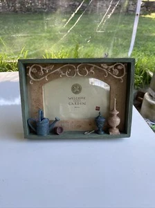 Triple Frame 6x4" Wooden Shabby Chic Driftwood Hanging White Hearts Photo - Picture 1 of 4