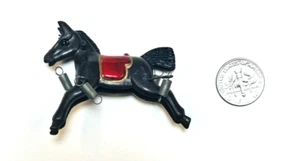 Carousel Prancing Pony Horse Brown with Red Saddle - Picture 1 of 9