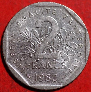 France 2 Francs 1980 KM# 942.1 - Picture 1 of 2