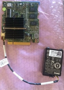 H145K  Dell PERC 6/i SAS RAID CONTROLLER DELL M SERIES BLADES w/ BATTERY H145K - Picture 1 of 3