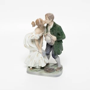 SELTENE PORZELLANFIGUR ROYAL COPENHAGEN "Das Schwein und die Prinzessin" 19x12x7 - Bild 1 von 7